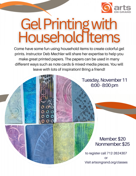 Gel Printing With Household Items